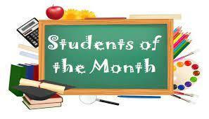5th-8th Students of the Month (August - December)