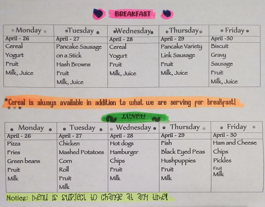 Menu: 4-26 / 4-30